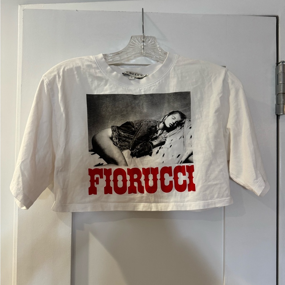 Fiorucci White and Red Graphic Tee